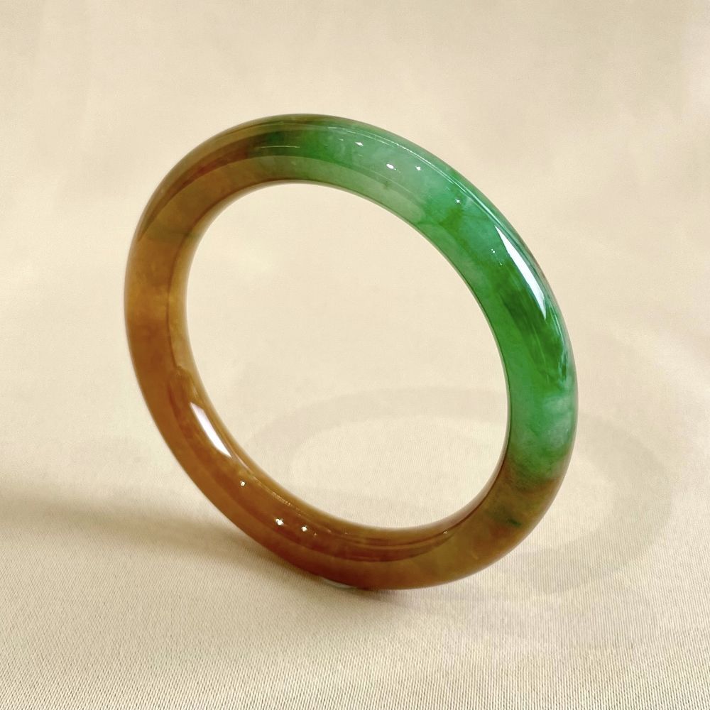 1850419.jpgBild Cylindrical Jadeite Bangle #54mm - Image 1