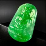 Icy Emerald Green Jadeite Pendant｜Buddha (臺北) - Image 3