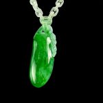 Collar de jadeíta verde bosque helado | Melon (Hsinchu) - Imagen 4