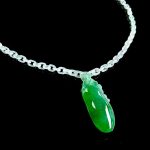 Collar de jadeíta verde bosque helado | Melon (Hsinchu) - Imagen 3