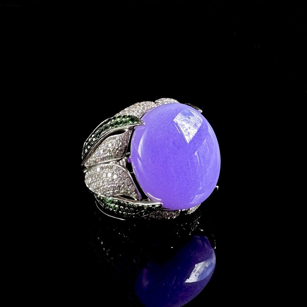 20251128152958_2327_32.jpgBilTaipeh Icy Jadeite Ring Size 12.5 (Taipei) - Image 1