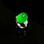 Glassy Jadeite Ring Size 11.5
