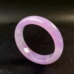 Brazalete de lavanda jadeíta púrpura real helado (Taipéi)