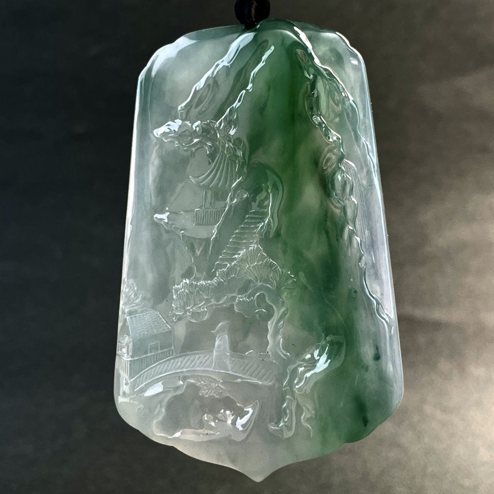 PPEOAMEIN003-00.jpgBildTaipeh Glassy Transparent Jadeite Pendant (Taipei) - Image 1