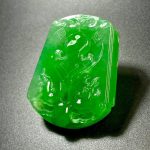 Icy Emerald Green Jadeite Pendant｜Drangon&Phoenix (Taipeh) - Bild 3