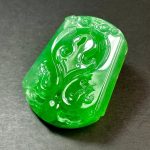 Icy Emerald Green Jadeite Pendant｜Drangon&Phoenix (Taipeh) - Bild 4