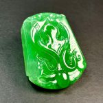 Icy Emerald Green Jadeite Pendant｜Drangon&Phoenix (Taipeh) - Bild 2